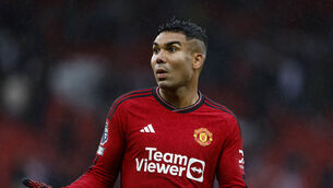 <p>EXAMPLE: Manchester United's Casemiro. Pic: Richard Sellers/PA Wire</p>