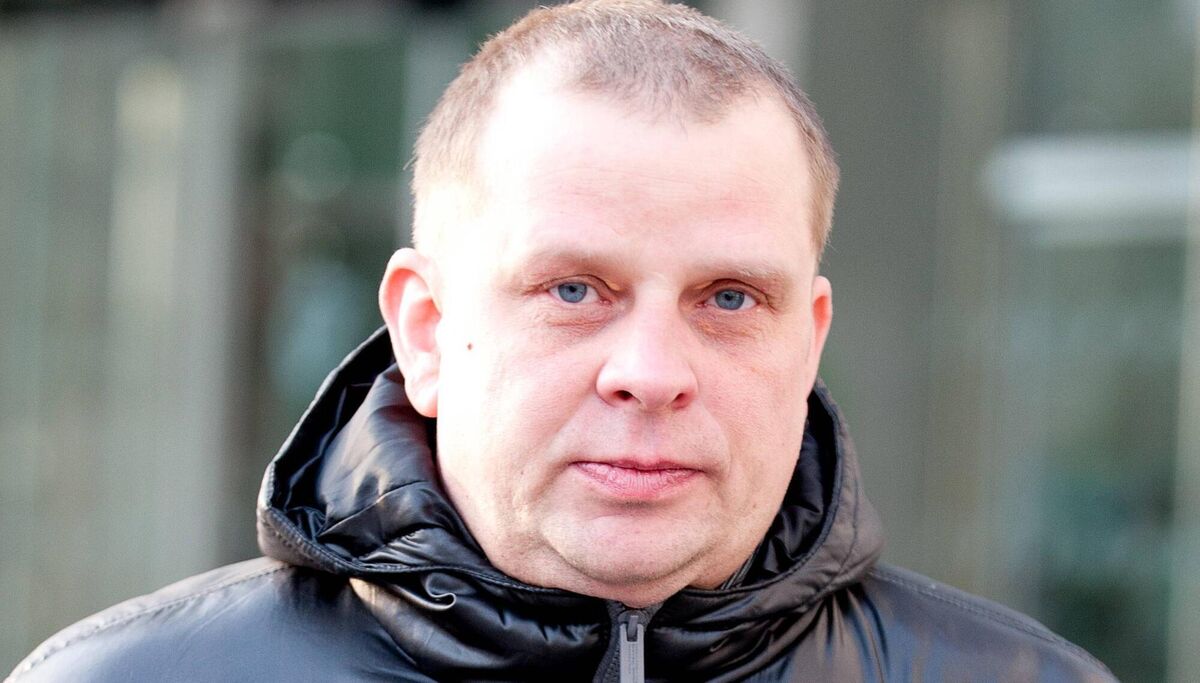 Zigimantas Gridziuska leaving court in February 2013. Picture: Collins Courts.