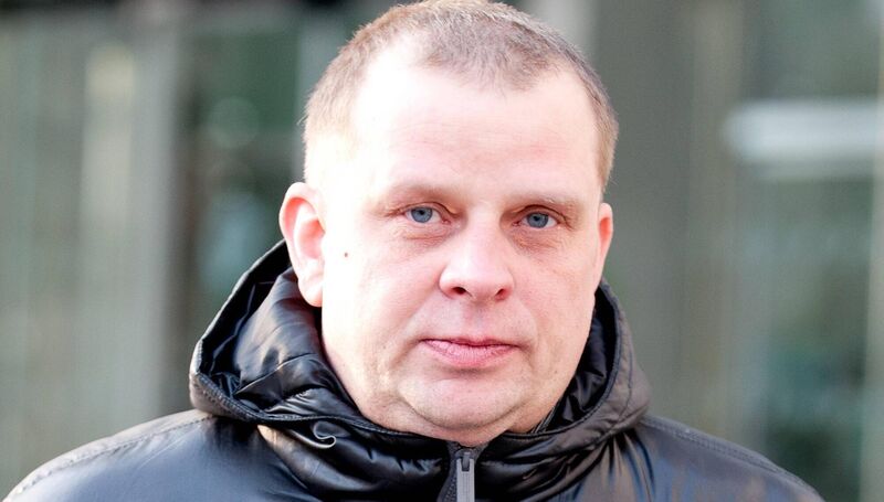 Zigimantas Gridziuska leaving court in February 2013. Picture: Collins Courts.