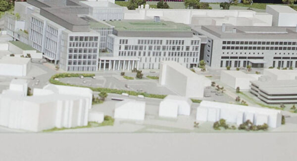 A model of the new Maternity Hospital A model of the new Maternity Hospital