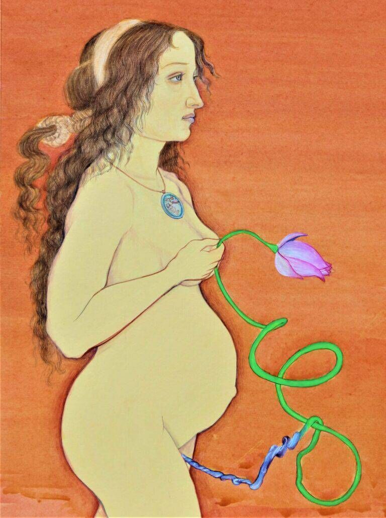 A detail from Expusion 1, by Amna Walayat.