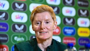 <p>Interim head coach Eileen Gleeson during a Republic of Ireland women squad announcement at FAI Headquarters in Abbotstown, Dublin. Photo by Piaras Ó Mídheach/Sportsfile</p>