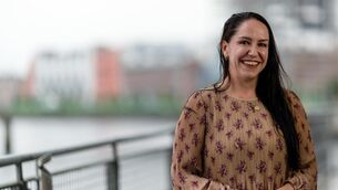 <p>Treaty United co-owner and CEO Ciara McCormack poses for a portrait after a Treaty United FC press conference at Clayton Hotel Limerick in Limerick. Photo by Tom Beary/Sportsfile</p>
