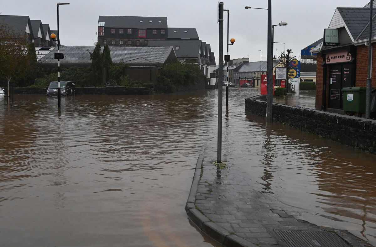 Flooding in the northern end of Midleton yesterday. Picture: Eddie O'Hare