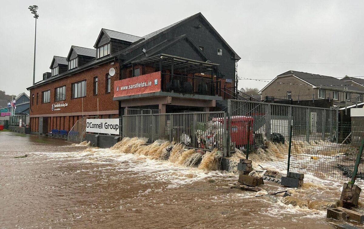 Flooding at Sarsfield GAA's club building