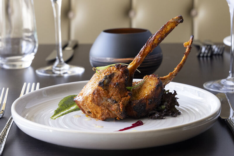 Adraki Lamb Chops at Ruchii. Pic: Paul Sherwood Photography