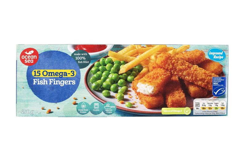 Lidl Ocean Sea 15 Omega-3 fish fingers