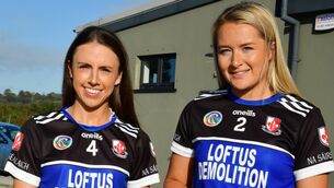 <p>DOUBLE CHASING: Niamh O'Callaghan (left) and Meabh Mullins will be hoping to bring more silverware to Sarsfields in Sunday's SE Systems Cork senior camogie championship final against Seandún. Pic Mary Sheehan.</p>