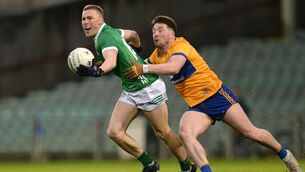 <p>DELIVERY MAN: Hugh Bourke in action for Limerick. Pic: Tom Beary/Sportsfile</p>