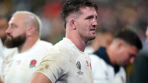 <p>ALLEGATION: Tom Curry told referee Ben O’Keeffe that he had been on the end of a racial slur during England’s semi-final defeat. Picture: David Davies/PA</p>