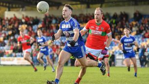 <p>TIGHT AFFAIR: Jack Gilligan of Blessington in action against James Stafford of Rathnew during the Wicklow County Senior Club Football Championship final between Blessington and Rathnew at Echelon Park in Aughrim, Wicklow. Pic: Matt Browne/Sportsfile</p>
