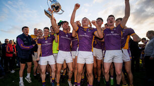 <p>FOOTBALL'S ELITE: The Kilmacud Crokes team celebrate. Pic: ©INPHO/Ben Brady</p>