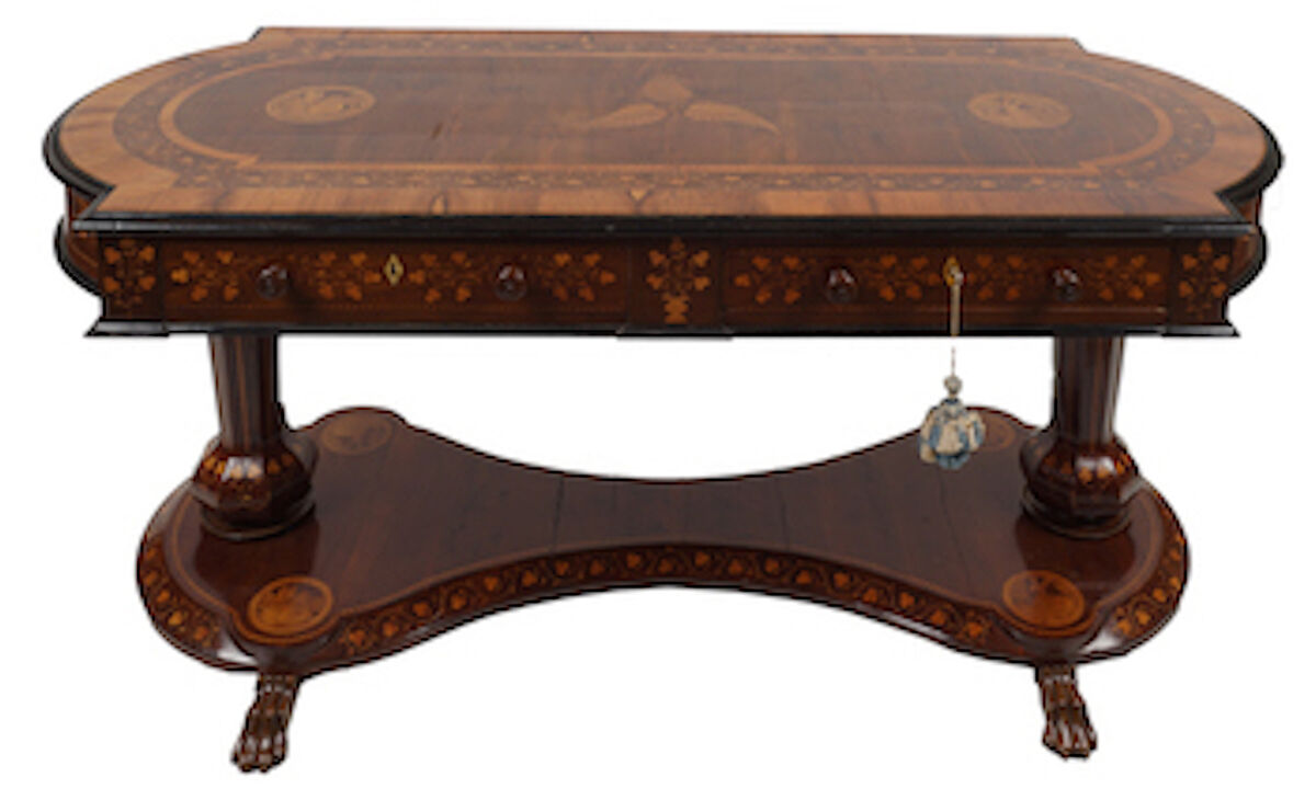 A Killarney library table at Sheppards.