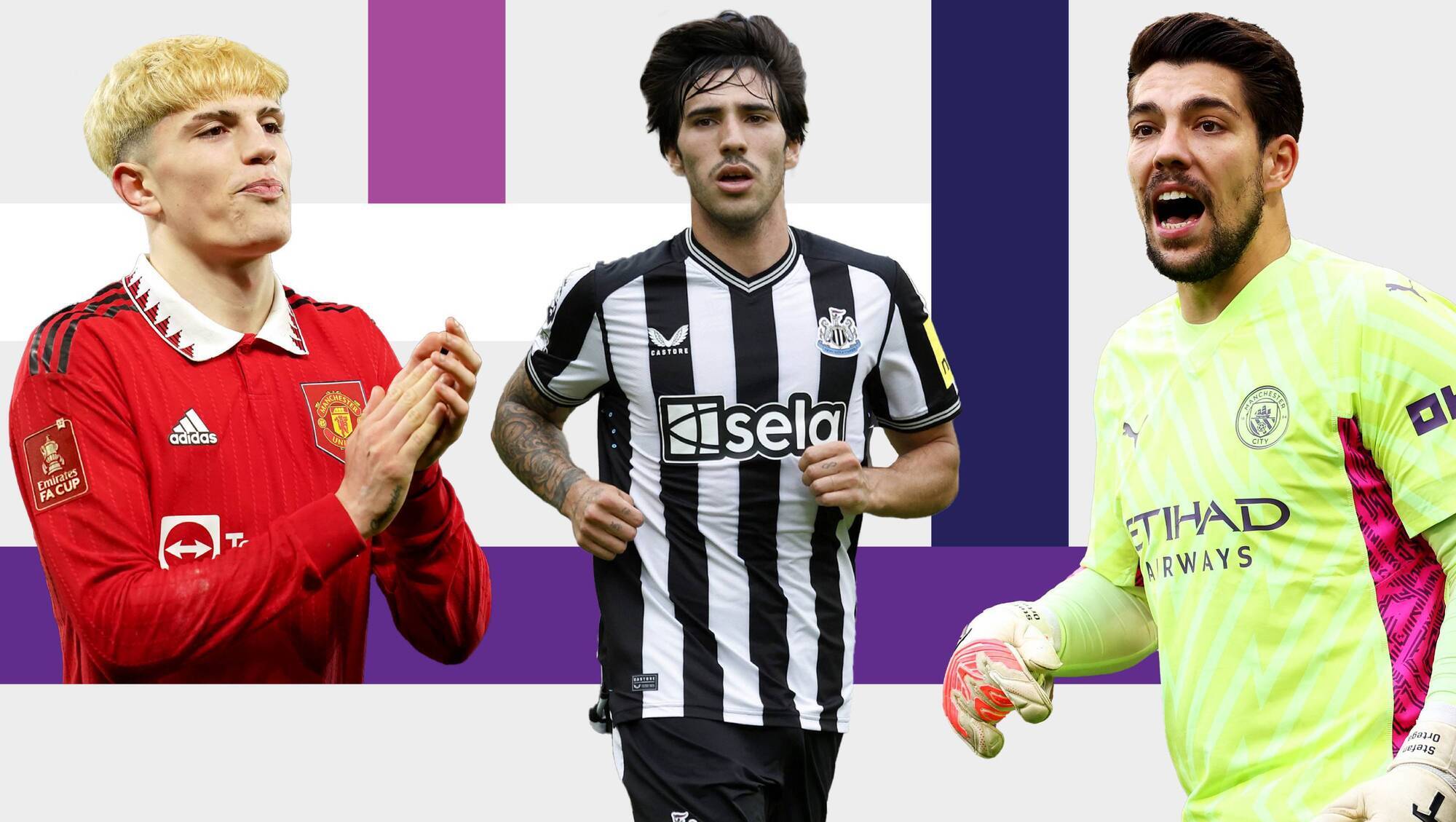 TEN TALKING POINTS: Garnacho, Tonali and Ortega Composite.