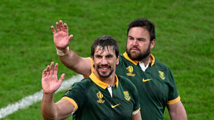 <p>Eben Etzebeth and Frans Malherbe, aged 31 and 32 respectively, are among the experienced heads who have helped South Africa reach the World Cup final. Pic: ©INPHO/Photosport/Andrew Cornaga</p>