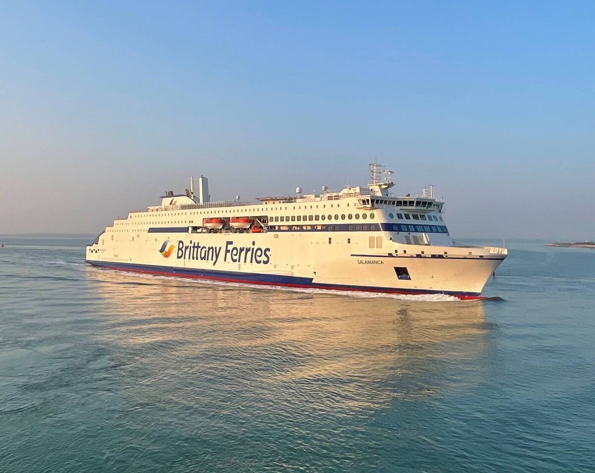 Brittany Ferries; new Salamanca cruise ferry. Pic: Andrew Williamson