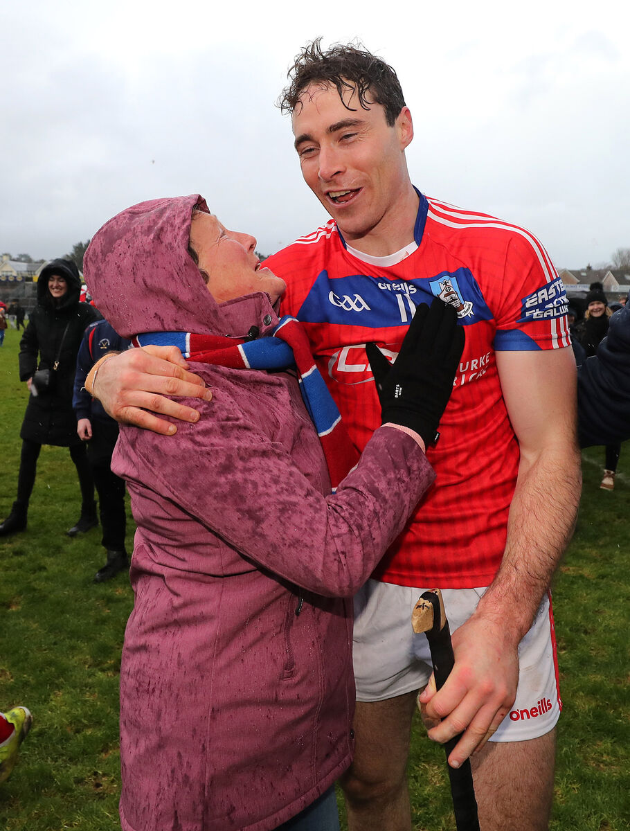 St Thomas' Conor Cooney celebrates with his mother Mary. Pic: ©INPHO/Bryan Keane