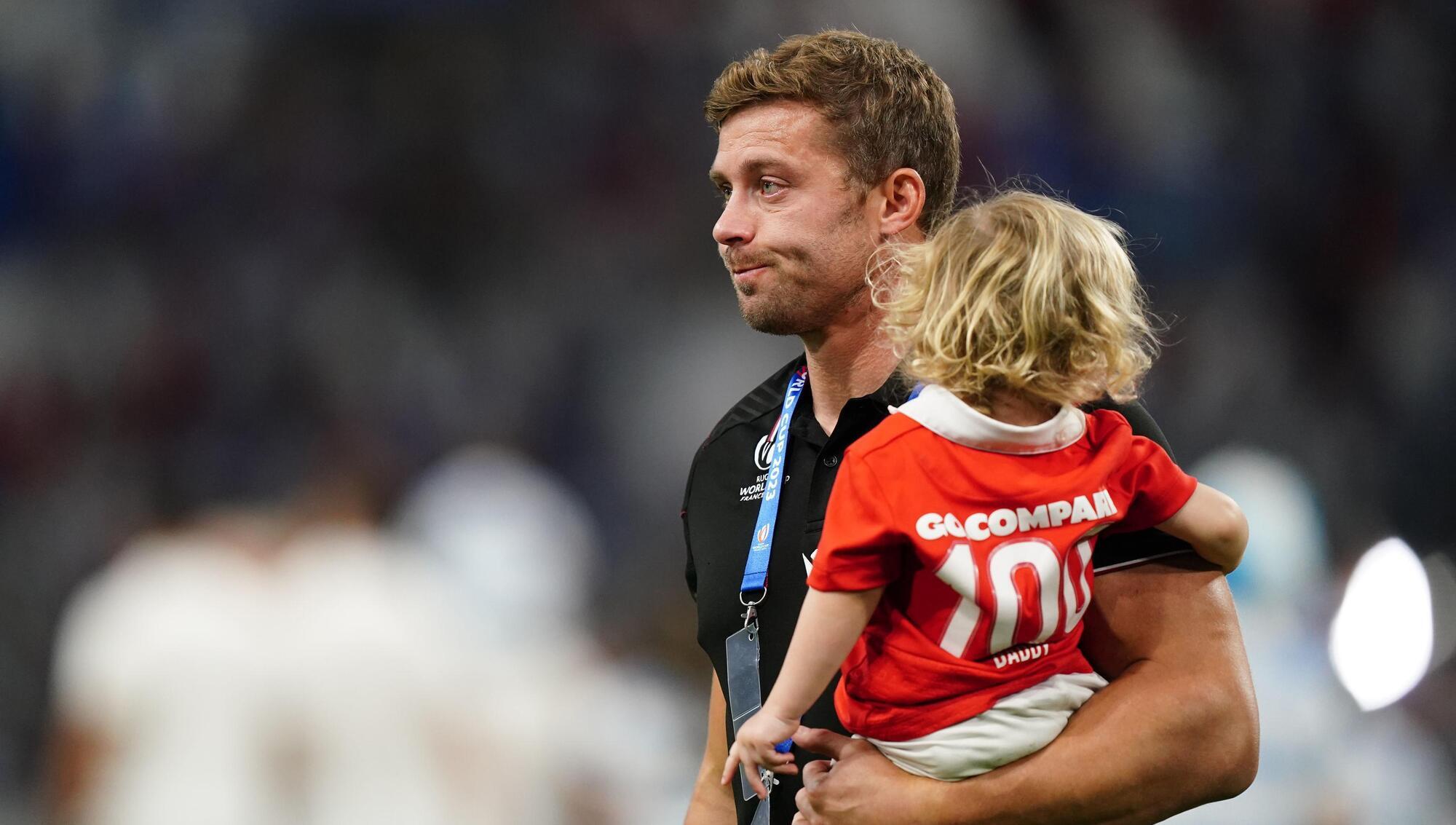 Wales' Leigh Halfpenny after the Rugby World Cup 2023 quarter final match at Stade de Marseille.