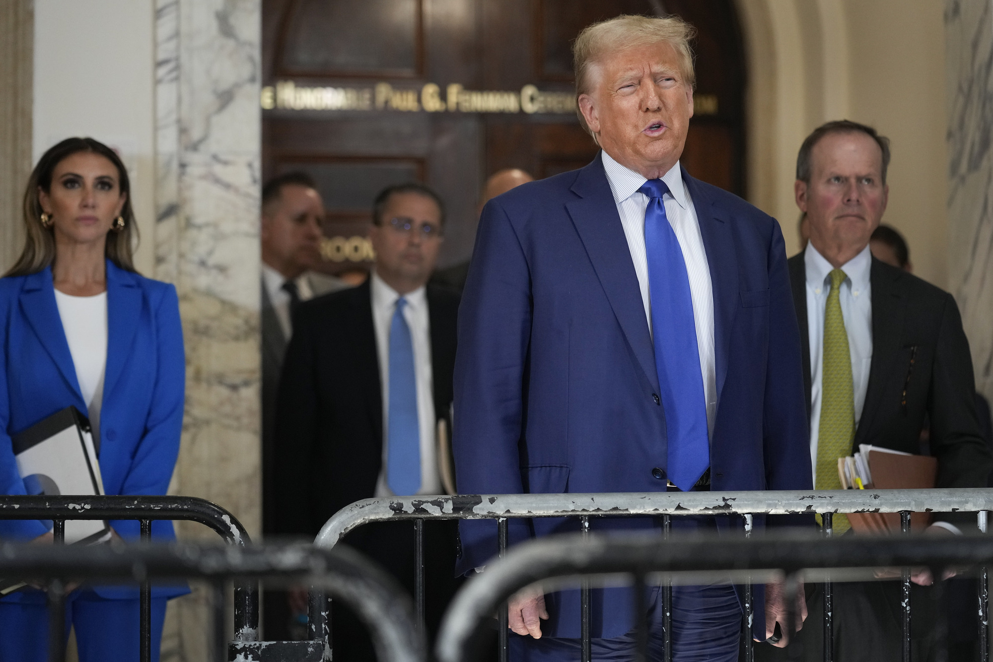 Trump fined for making fresh personal attack on court staff during fraud trial