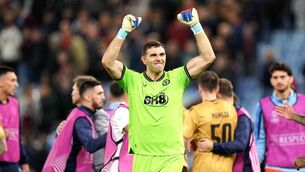 <p>Aston Villa goalkeeper Emiliano Martinez full of praise for Unai Emery. Photo credit: Tim Goode/PA Wire.</p>