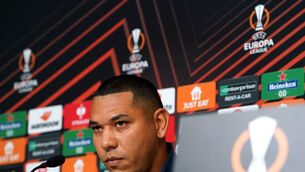 <p>PRESSURE GAME: Ajax caretaker manager Hedwiges Maduro. Pic: Gareth Fuller/PA Wire.</p>