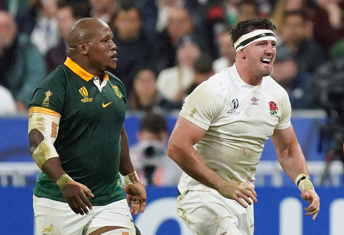 CLEARED: World Rugby has found insufficient evidence to pursue Tom Curry’s allegation that he was racially abused by Bongi Mbonambi in England’s World Cup semi-final defeat by South Africa. Pic: Mike Egerton/PA Wire.