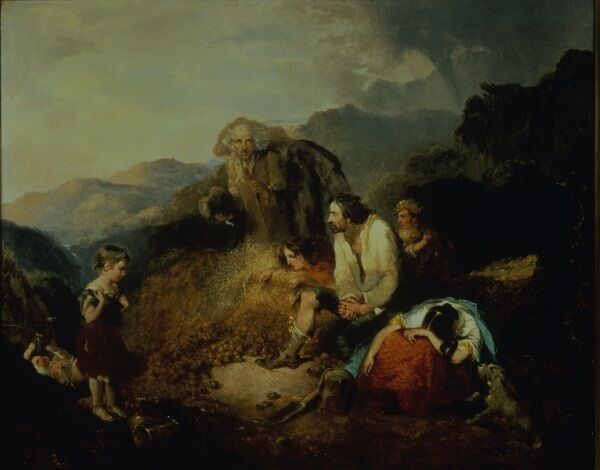 Daniel MacDonald (1820-1853) did the only known painting of the Great Famine, which was titled ‘An Irish Peasant Family Discovering the Blight of their Store’. It was exhibited in London in 1847, and is now in the National Folklore Collection, UCD (bequested by Cecil Woodham Smith, in gratitude for the college’s support when she was writing Great Hunger: Ireland 1845-49). Pic: National Folklore Collection, UCD