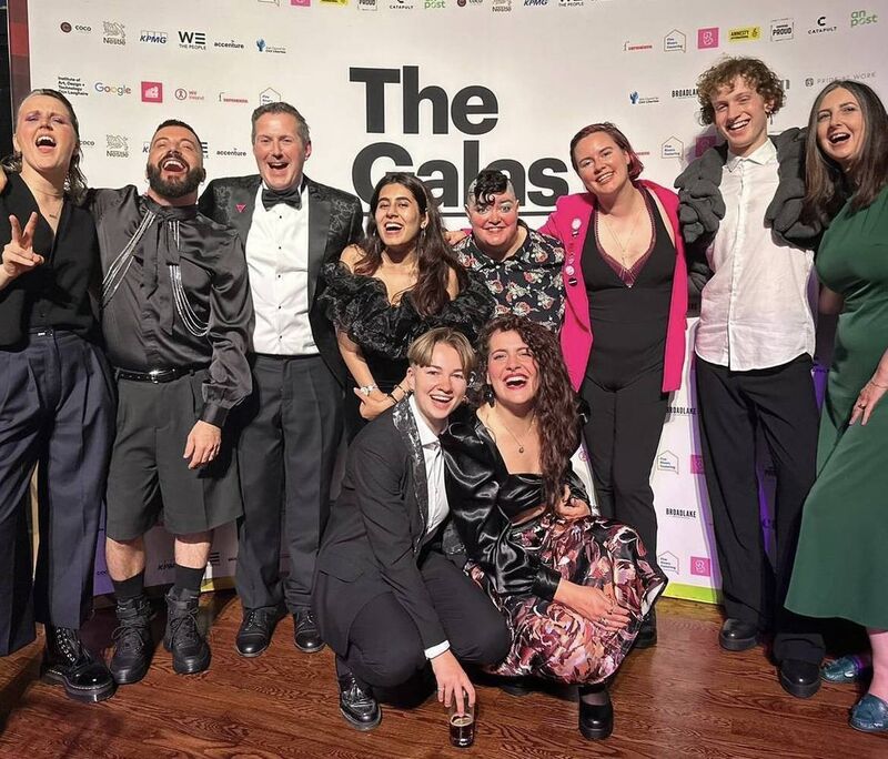 Joe Drennan, second from right, celebrating with Gay Community News colleagues at the Galas Awards in the Mansion House on October 7 in Dublin. Less than a week later, Joe was dead after a hit-and-run. Picture courtesy of Molly Cantwell Joe Drennan, second from right, celebrating with Gay Community News colleagues at the Galas Awards in the Mansion House on October 7 in Dublin. Less than a week later, Joe was dead after a hit-and-run. Picture courtesy of Molly Cantwell