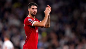 <p>Liverpool midfielder Dominik Szoboszlai has drawn comparisons with former Reds captain Steven Gerrard. Pic :John Walton/PA</p>
