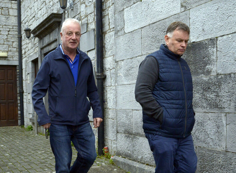 Cork County Council staff members John O'Dell and Paul O'Donoughue arriving at the Coroner's Court last week. They had made the grim discovery of Tim O’Sullivan's remains at the house in Mallow, Co Cork. Picture: Denis Boyle