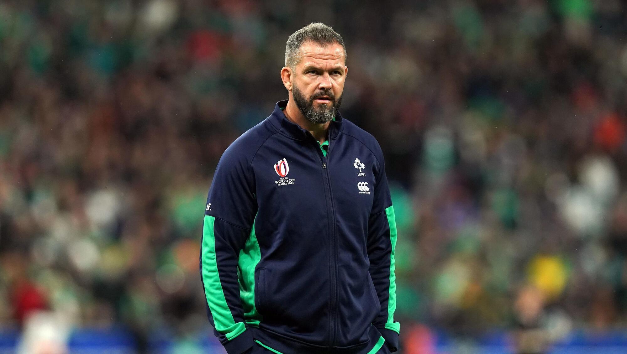GONG: Ireland head coach Andy Farrell. Picture: Gareth Fuller/PA Wire.