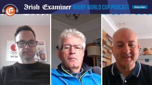 <p>FINAL FLOURISH: Brendan O'Brien, Mick Cleary and Simon Lewis. </p>
