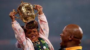 <p>CHILD'S PLAY: South Africa’s Mbonambi family celebrates their final success.</p>