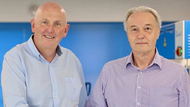 <p>IPP managing director Jack Daly and Cupio managing director Andy Bonner.</p>