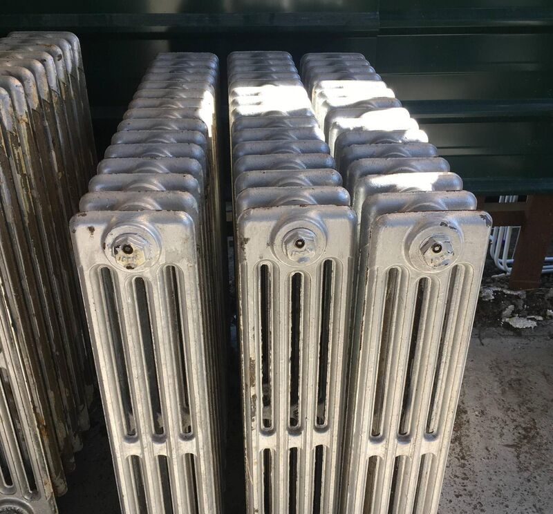 Cast-iron radiators should last a lifetime and can be bought new cast from original moulds or vintage by a specialist supplier. Victorian column radiators from €180, Architectural Salvage Ireland.