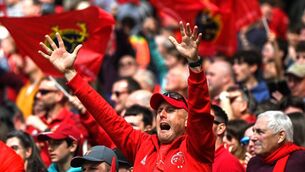 <p class="contextmenu internal_Caption">Munster’s 2022 quarter-final against Toulouse in the Aviva attracted 40,000 spectators.</p>