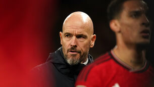 <p>Erik ten Hag’s position is under the microscope. Pic: Martin Rickett/PA</p>