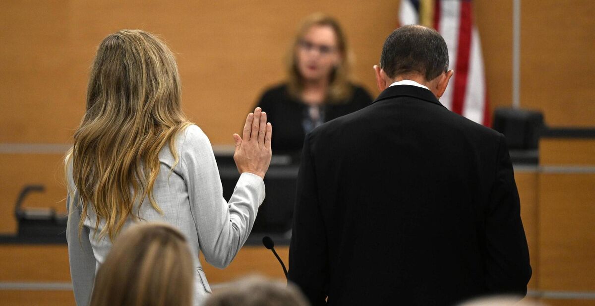 Molly Corbett swears on the Bible as she pleads no contest to voluntary manslaughter during a hearing, on Monday at the Davidson County Courthouse in Lexington, N.C. (Picture: Walt Unks/Winston-Salem Journal/Pool) Molly Corbett swears on the Bible as she pleads no contest to voluntary manslaughter during a hearing, on Monday at the Davidson County Courthouse in Lexington, N.C. (Picture: Walt Unks/Winston-Salem Journal/Pool)