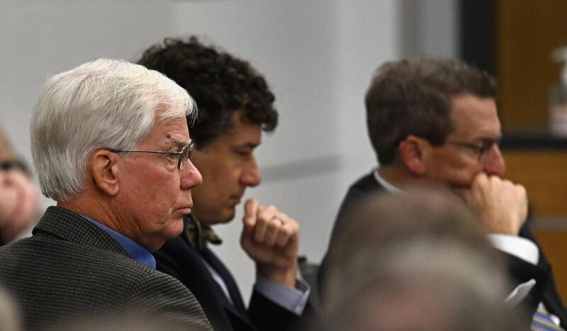 Thomas Martens, from left, sits with attorneys Jones Byrd and Jay Vannoy at the Davidson County Courthouse in Lexington, N.C. (Picture: Walt Unks/Winston-Salem Journal/Pool) Thomas Martens, from left, sits with attorneys Jones Byrd and Jay Vannoy at the Davidson County Courthouse in Lexington, N.C. (Picture: Walt Unks/Winston-Salem Journal/Pool)