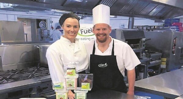 Gourmet Fuel’s Emma Buckley, with director of food, Andy Dowling.