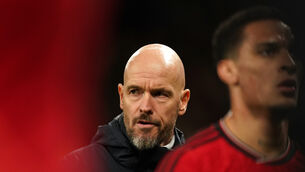 <p>PRESSURE GAME: Manchester United manager Erik ten Hag.</p>