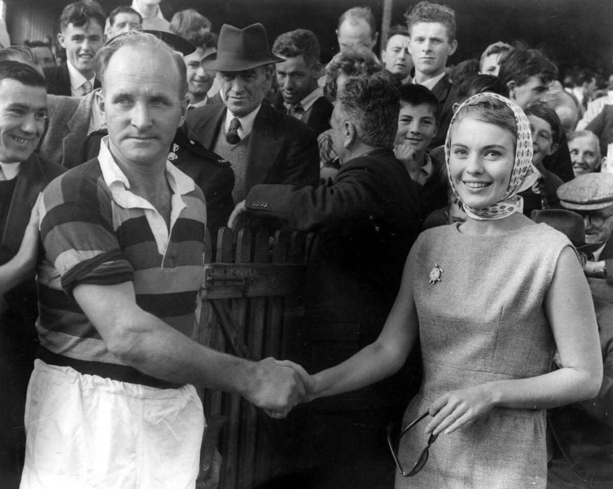 Christy Ring and American actress Jean Seberg at the Cork Film Festival in 1959 Christy Ring and American actress Jean Seberg at the Cork Film Festival in 1959