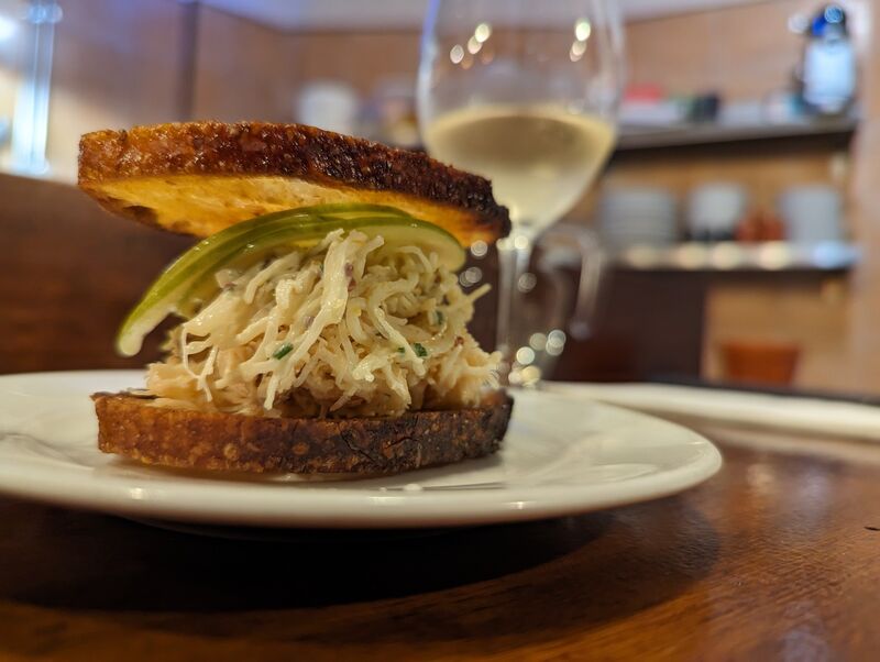 Crab Sandwich at Bar Pez Crab Sandwich at Bar Pez