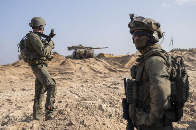 This photo released by the Israeli military shows ground operations inside the Gaza Strip. Picture: Israel Defense Forces via AP This photo released by the Israeli military shows ground operations inside the Gaza Strip. Picture: Israel Defense Forces via AP