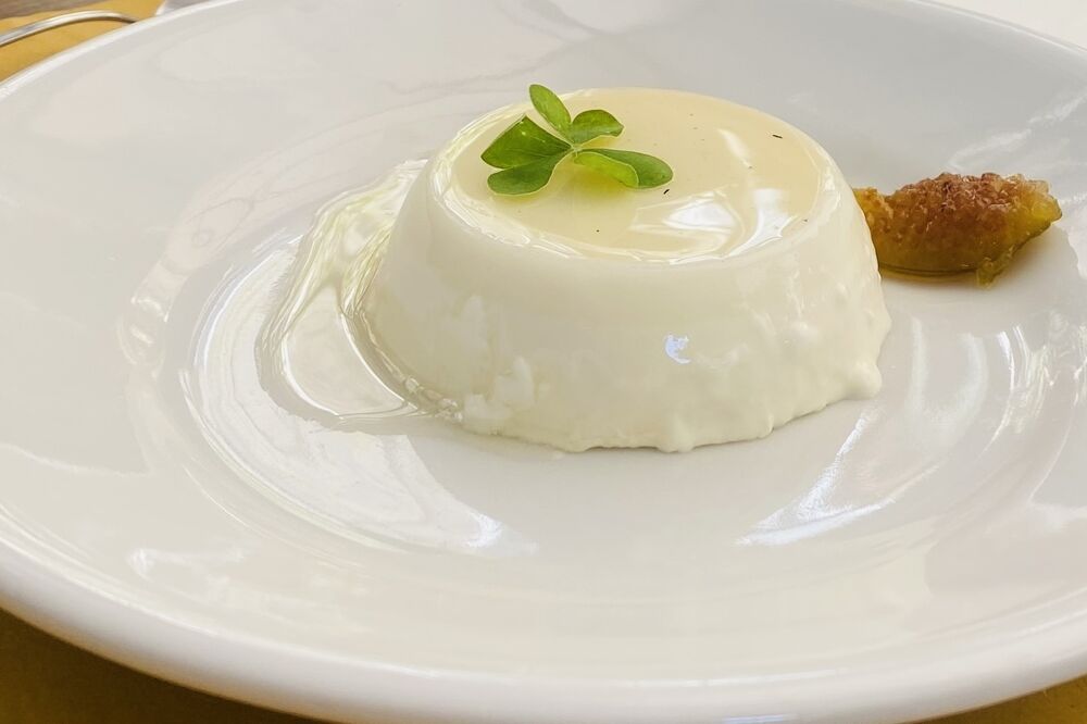 Fig Leaf Panna Cotta