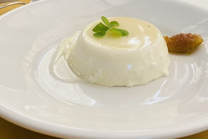 Fig Leaf Panna Cotta