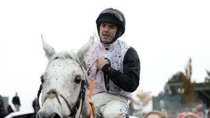 <p>Darragh O'KeeffeDarragh O'Keeffe celebrates winning The et365 Charlie Hall Chase on Gentlemansgame during day two of the bet365 Charlie Hall Meeting at Wetherby Racecourse. Picture date: Saturday November 4, 2023. PA Photo. See PA story RACING Wetherby. Photo credit should read: Nigel French/PA Wire.</p>