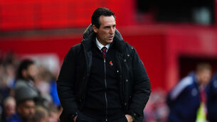 Unai Emery felt Aston Villa missed an opportunity to enhance top-four bid (Nick Potts/PA)