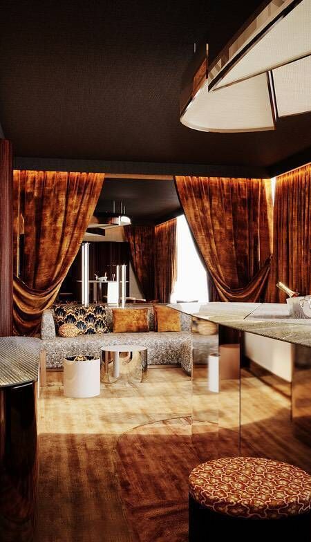 The Roque hotel lobby in Paris.