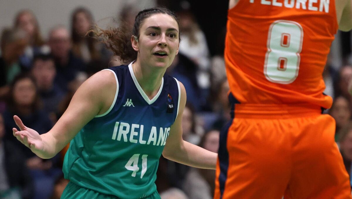 Bridget Herlihy appeals for a foul.